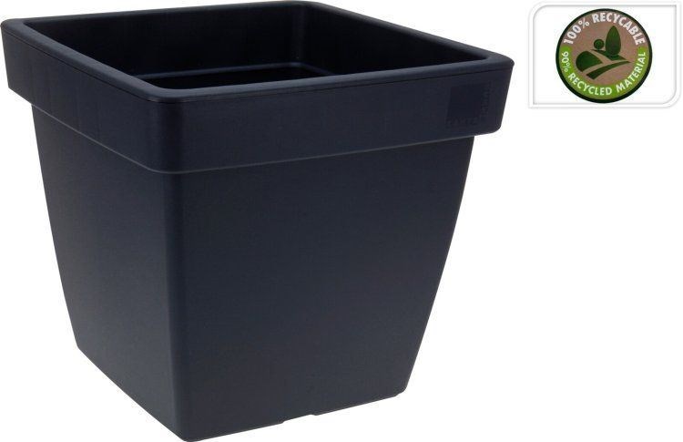 vierkant bloempot buiten