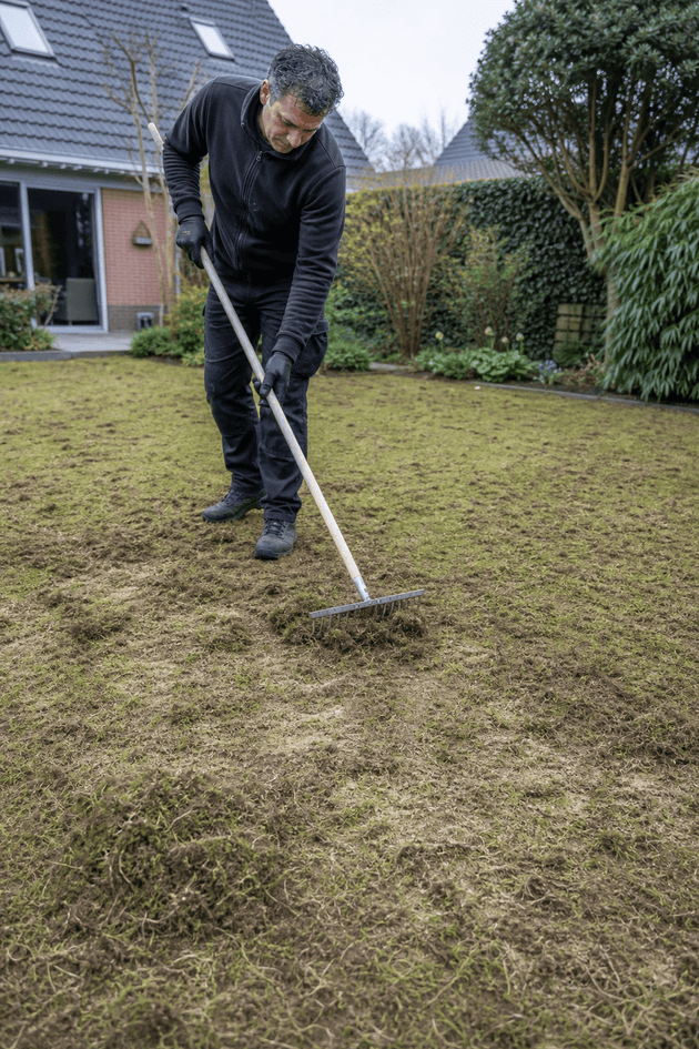 gazon bemesten met de hand